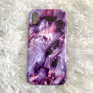 Velvet Caviar Purple Marble iPhone XR Case